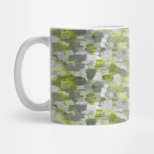 Brush strokes artistic design yellow acid Mug